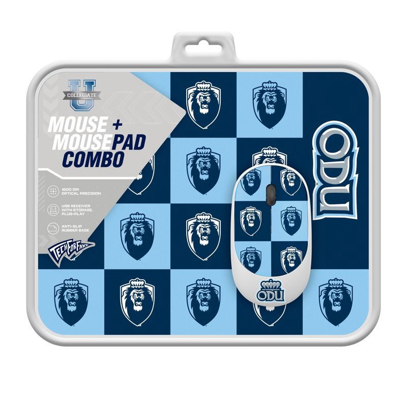 slide 2 of 3, NCAA Old Dominion Monarchs Mouse and Mousepad Set, 1 ct
