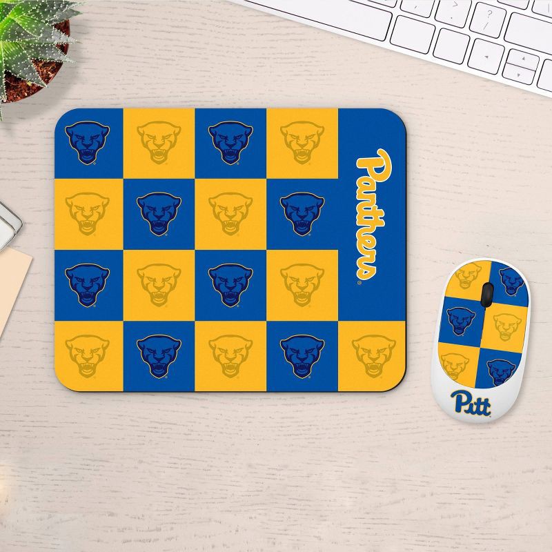 slide 3 of 3, NCAA Pitt Panthers Mouse and Mousepad Set, 1 ct