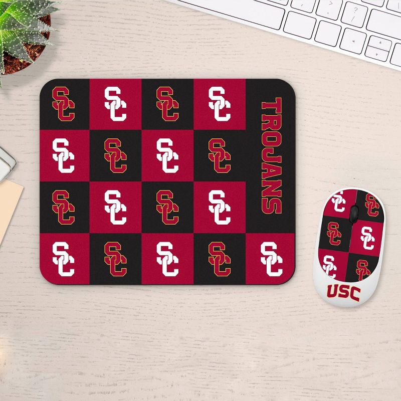 slide 3 of 3, NCAA USC Trojans Mouse and Mousepad Set, 1 ct