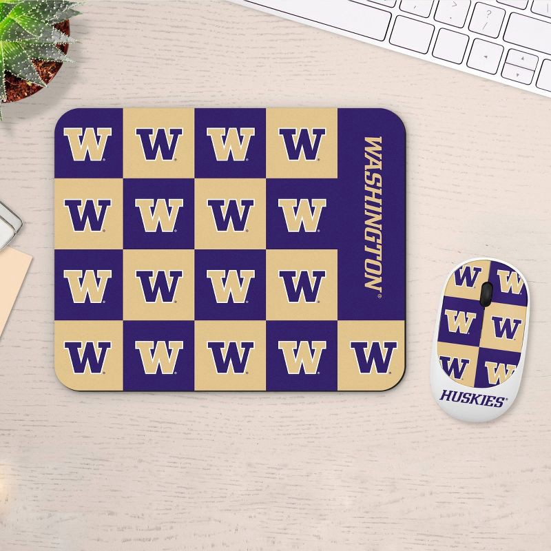 slide 3 of 3, NCAA Washington Huskies Mouse and Mousepad Set, 1 ct
