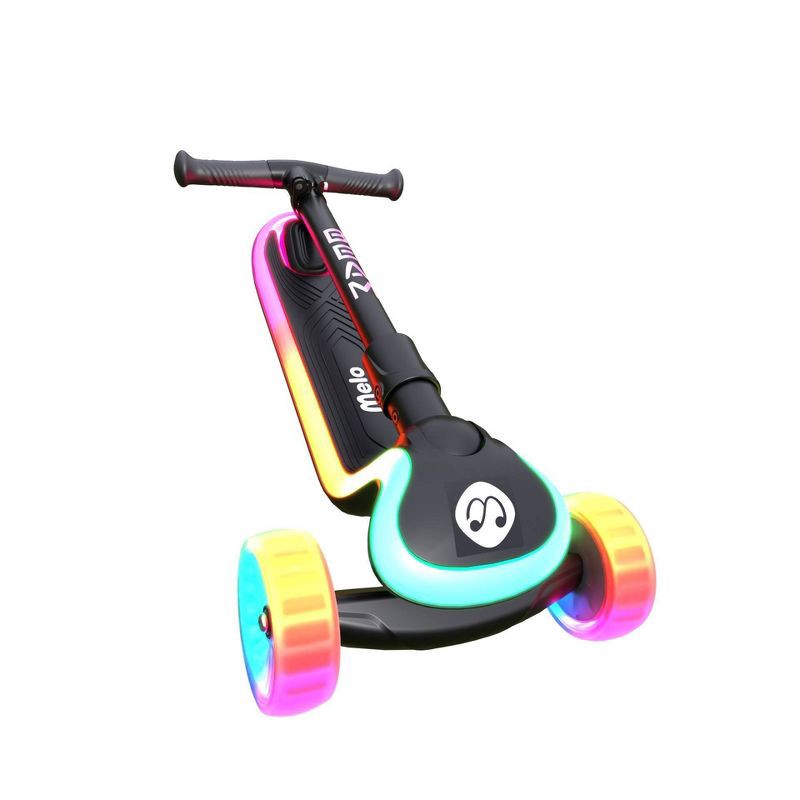 slide 12 of 12, Melo Beam 3 Wheel Kick Scooter with Light Up Wheels - Black, 1 ct