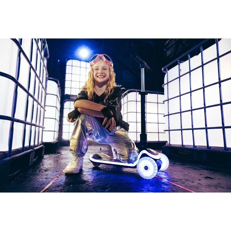 slide 10 of 12, Melo Beam 3 Wheel Kick Scooter with Light Up Wheels - Black, 1 ct