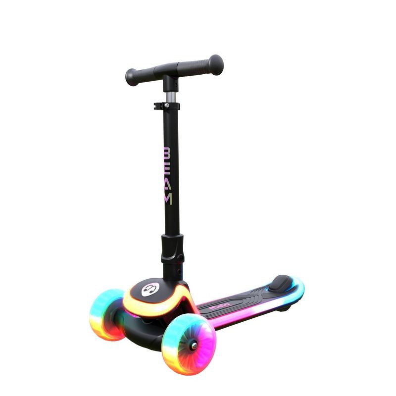 slide 1 of 12, Melo Beam 3 Wheel Kick Scooter with Light Up Wheels - Black, 1 ct