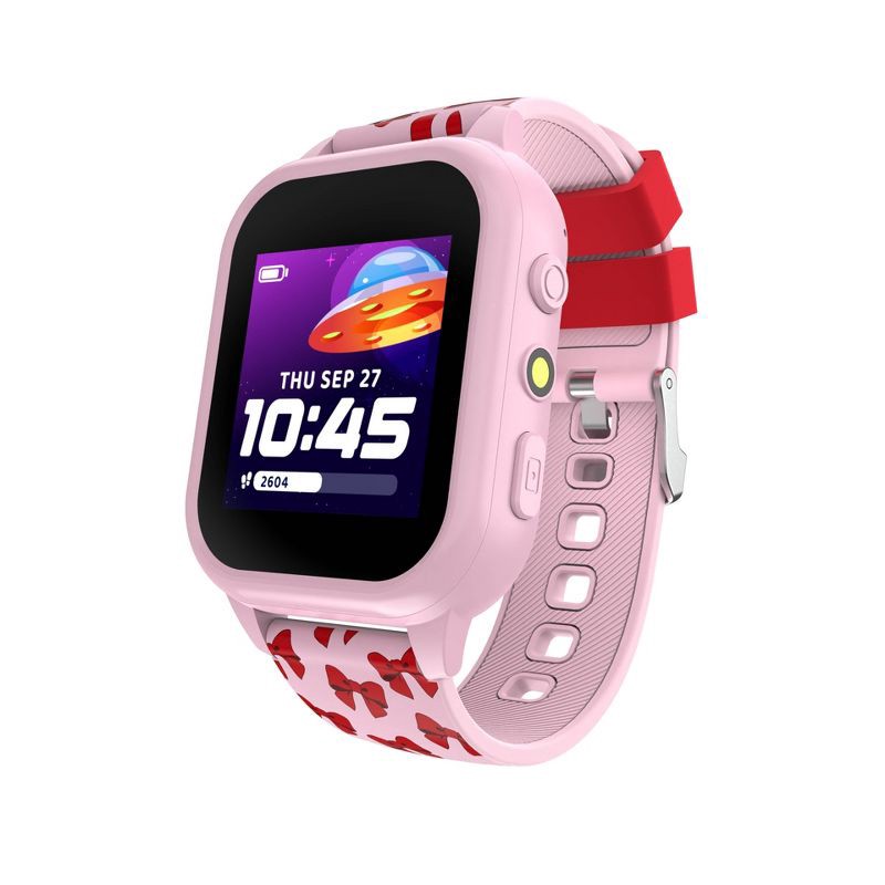 slide 3 of 24, PlayZoom Kids' Smart Watch and Bluetooth Headphone Bundle Gift Set - Pink/Red Bow, 1 ct