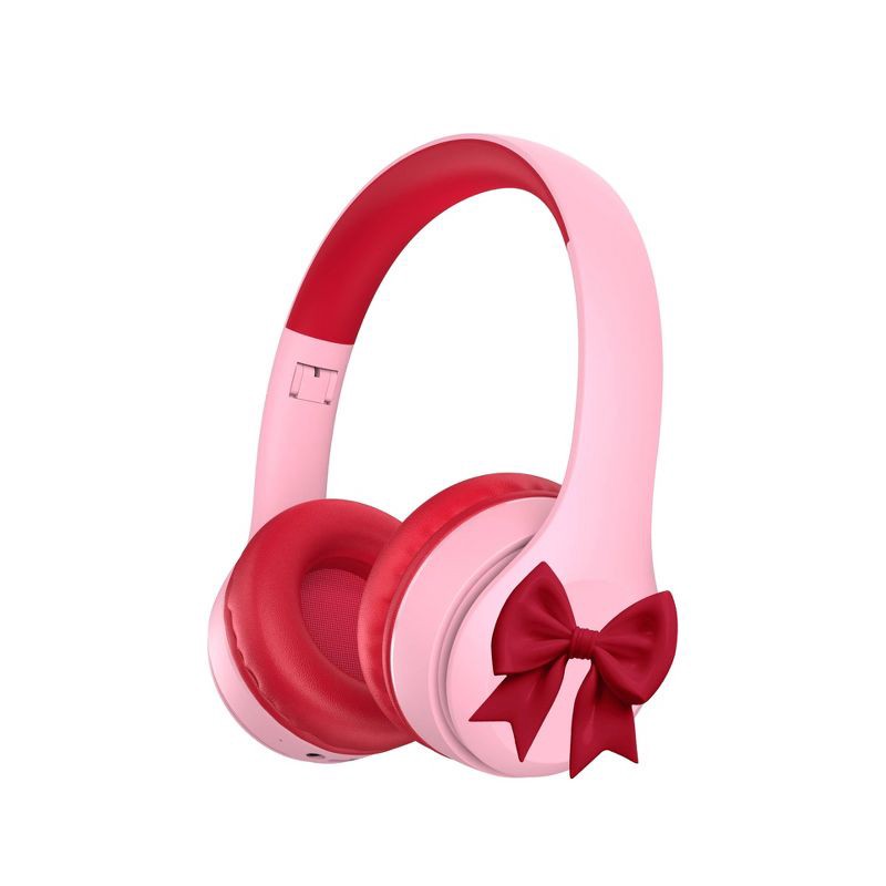slide 4 of 24, PlayZoom Kids' Smart Watch and Bluetooth Headphone Bundle Gift Set - Pink/Red Bow, 1 ct