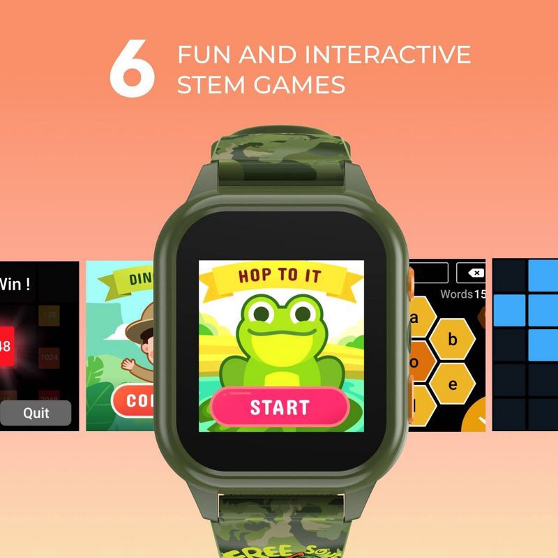 slide 9 of 25, PlayZoom Kids' Smart Watch and Bluetooth Headphone Bundle Gift Set - Dinosaur, 1 ct