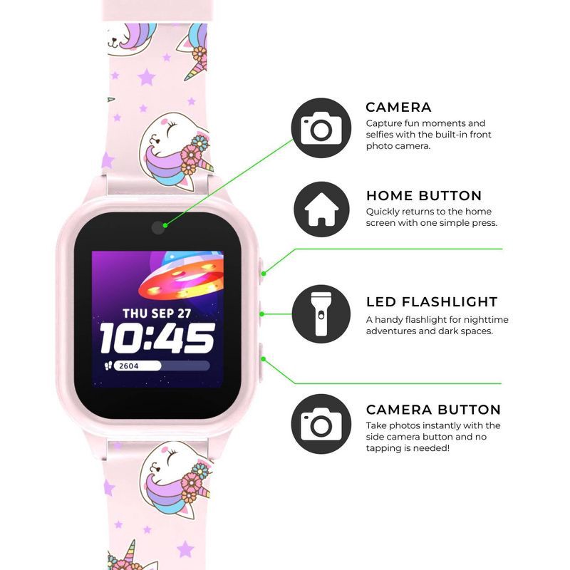 slide 12 of 25, PlayZoom Kids' Smart Watch and Bluetooth Headphone Bundle Gift Set - Unicorn, 1 ct