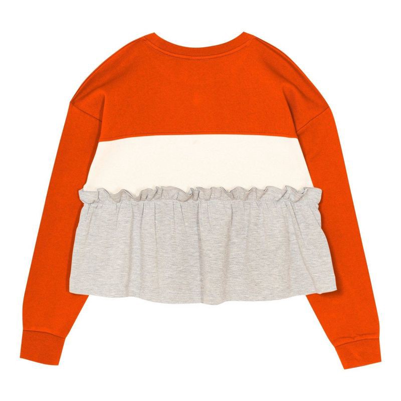 slide 2 of 3, NFL Denver Broncos Girls' Crew Neck Fleece Sweatshirt - S, 1 ct