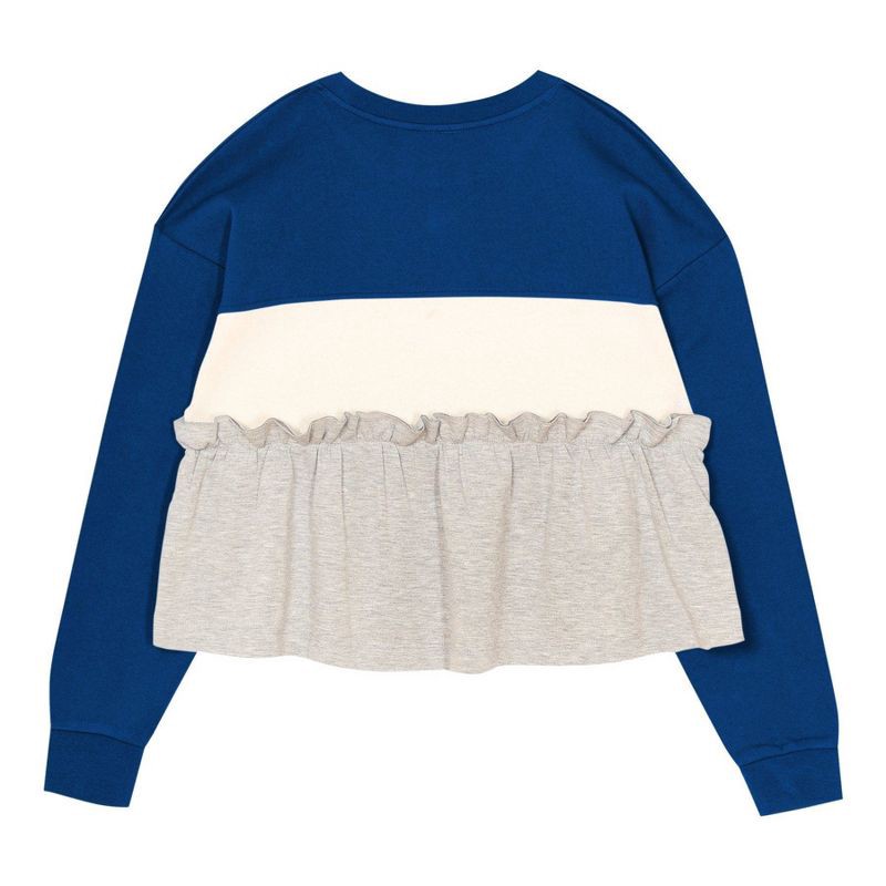 slide 3 of 3, NFL Indianapolis Colts Girls' Crew Neck Fleece Sweatshirt - L, 1 ct