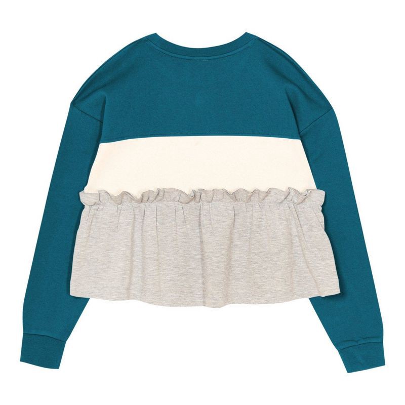 slide 3 of 3, NFL Jacksonville Jaguars Girls' Crew Neck Fleece Sweatshirt - XL, 1 ct