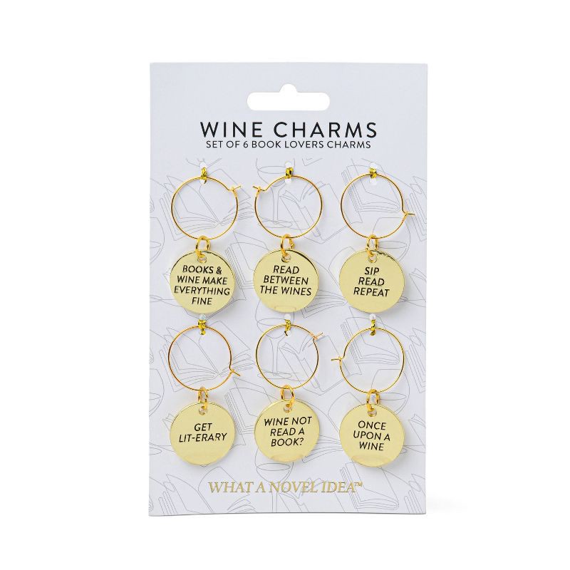 slide 1 of 3, DesignWorks Ink Wine Charms, 1 ct