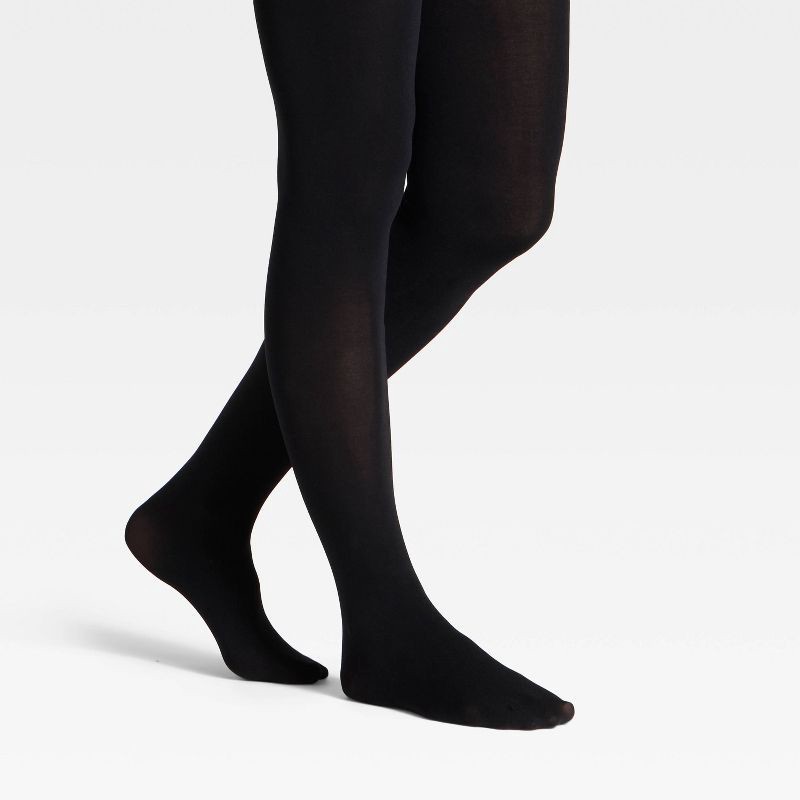 slide 2 of 3, Opaque Maternity Tights - Isabel Maternity by Ingrid & Isabel™ Black S/M, 1 ct