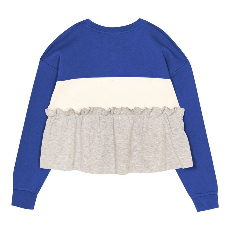 slide 2 of 3, NFL Los Angeles Rams Girls' Crew Neck Fleece Sweatshirt - L, 1 ct