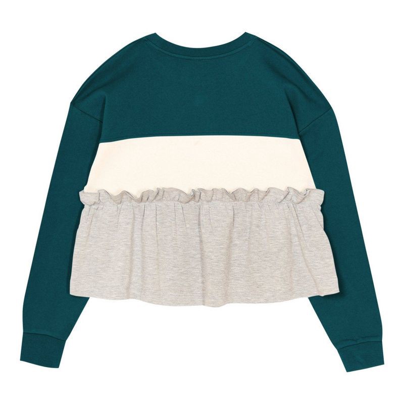 slide 2 of 3, NFL Philadelphia Eagles Girls' Crew Neck Fleece Sweatshirt - XL, 1 ct