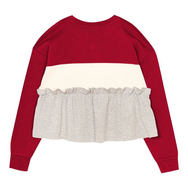 slide 2 of 3, NFL Tampa Bay Buccaneers Girls' Crew Neck Fleece Sweatshirt - S, 1 ct