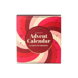 Que Bella Advent Calendar 12 days of Masking Gift Set - 12ct/2.88 fl oz