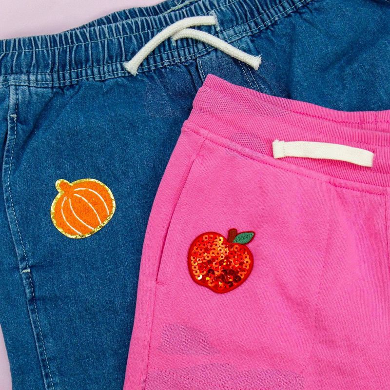 slide 2 of 5, Horizon Group Sequin Apple Adhesive Patch, 1 ct