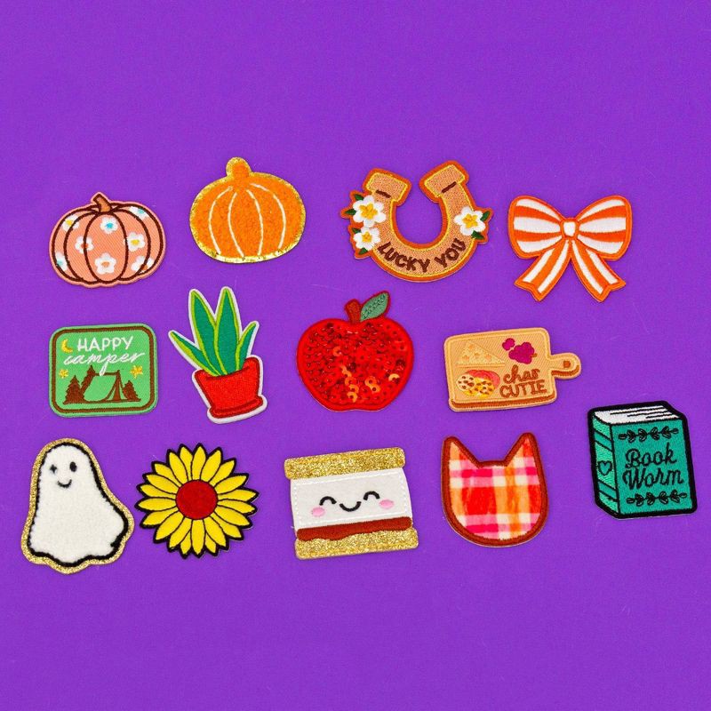 slide 3 of 5, Horizon Group Sequin Apple Adhesive Patch, 1 ct