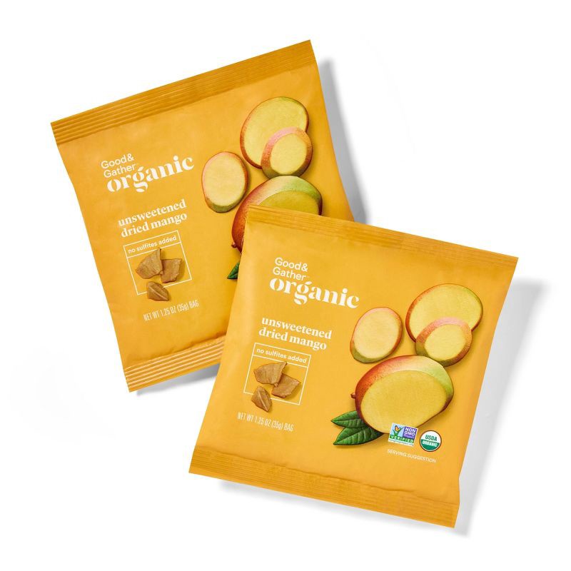 slide 3 of 4, Organic Unsweetened Dried Mango - 10oz/8ct - Good & Gather™, 8 ct; 10 oz