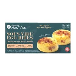 Cuisine Solutions Signature Sous Vide Whole Egg and Uncured Bacon Egg Bites - 8.4oz/2ct