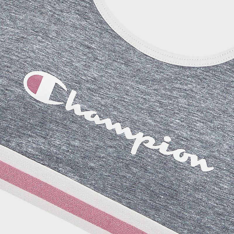 slide 3 of 3, Champion Girls' Iconic Essentials Bralette - Heather Gray M, 1 ct
