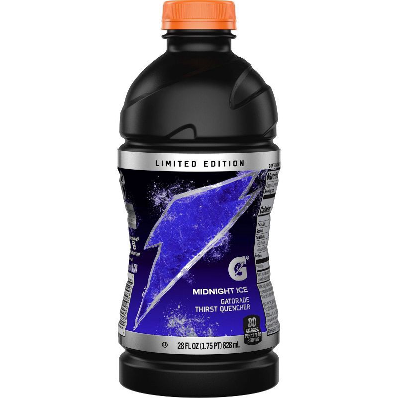 slide 2 of 8, Gatorade Midnight Ice Sports Drink - 28 fl oz Bottle, 28 fl oz