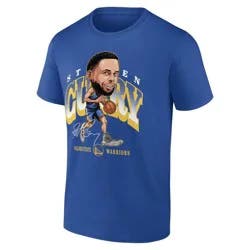 NBA Golden State Warriors Men's Stephen Curry Caricature T-Shirt - L