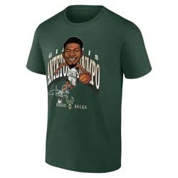 NBA Milwaukee Bucks Men's Giannis Antetokounmpo Caricature T-Shirt - L