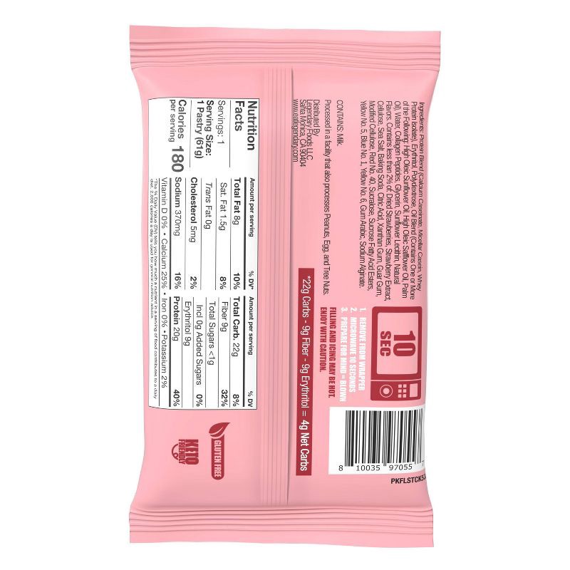 slide 6 of 6, Legendary Foods Gluten Free and Keto Friendly Protein Pastry - Strawberry - 2.2oz, 2.2 oz