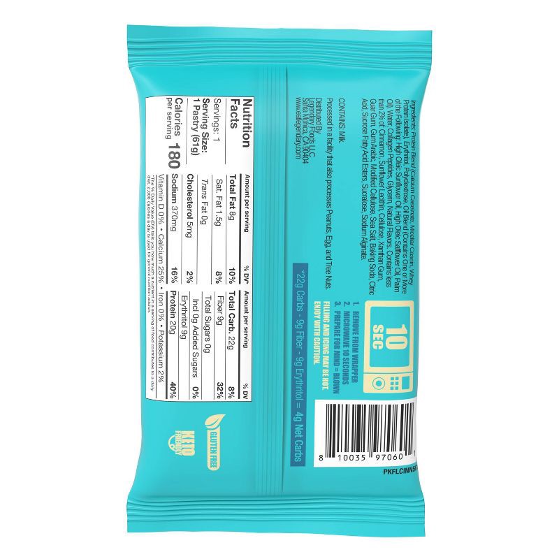 slide 6 of 6, Legendary Foods Gluten Free and Keto Friendly Protein Pastry - Brown Sugar Cinnamon - 2.2oz, 2.2 oz