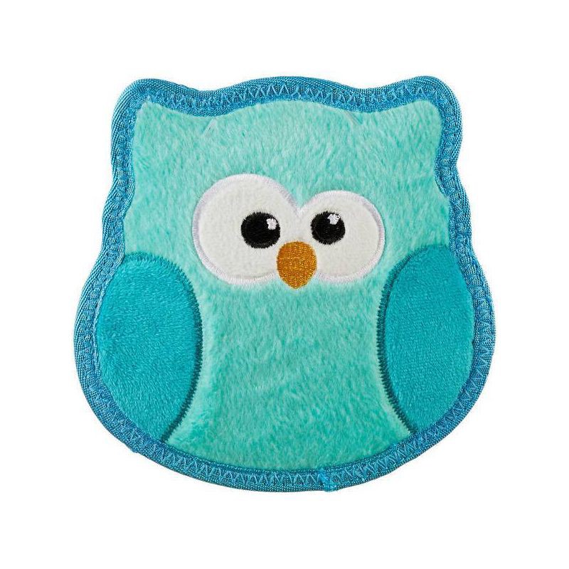 slide 1 of 7, Outward Hound Tough Skinz Owl Dog Animal Toy - Blue, 1 ct