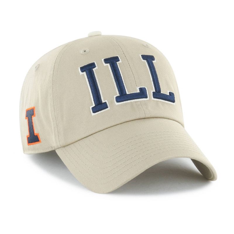slide 2 of 3, NCAA Illinois Fighting Illini Khaki Clique Hat, 1 ct