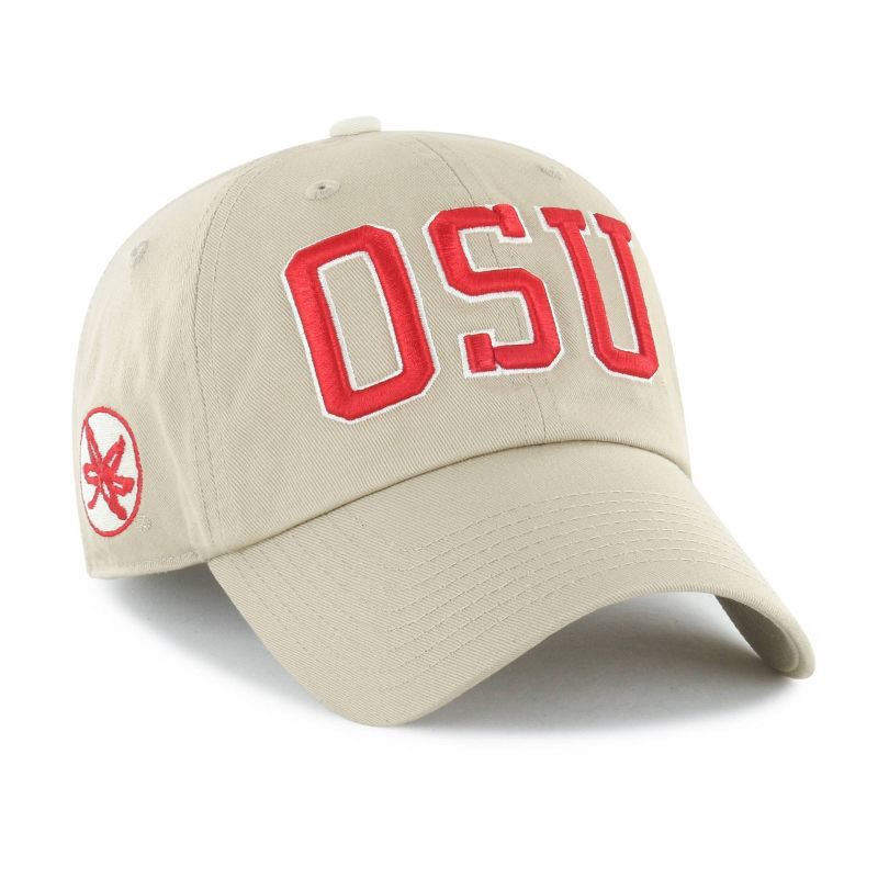 slide 2 of 3, NCAA Ohio State Buckeyes Khaki Clique Hat, 1 ct