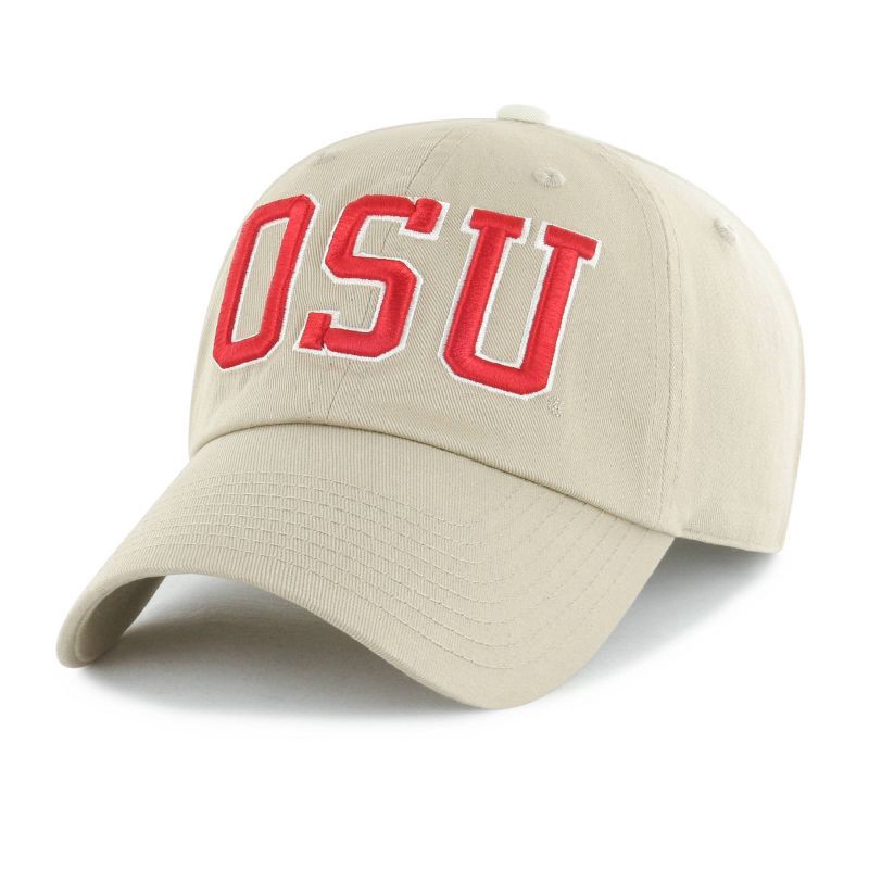 slide 1 of 3, NCAA Ohio State Buckeyes Khaki Clique Hat, 1 ct