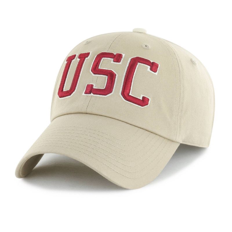 slide 1 of 3, NCAA USC Trojans Khaki Clique Hat, 1 ct
