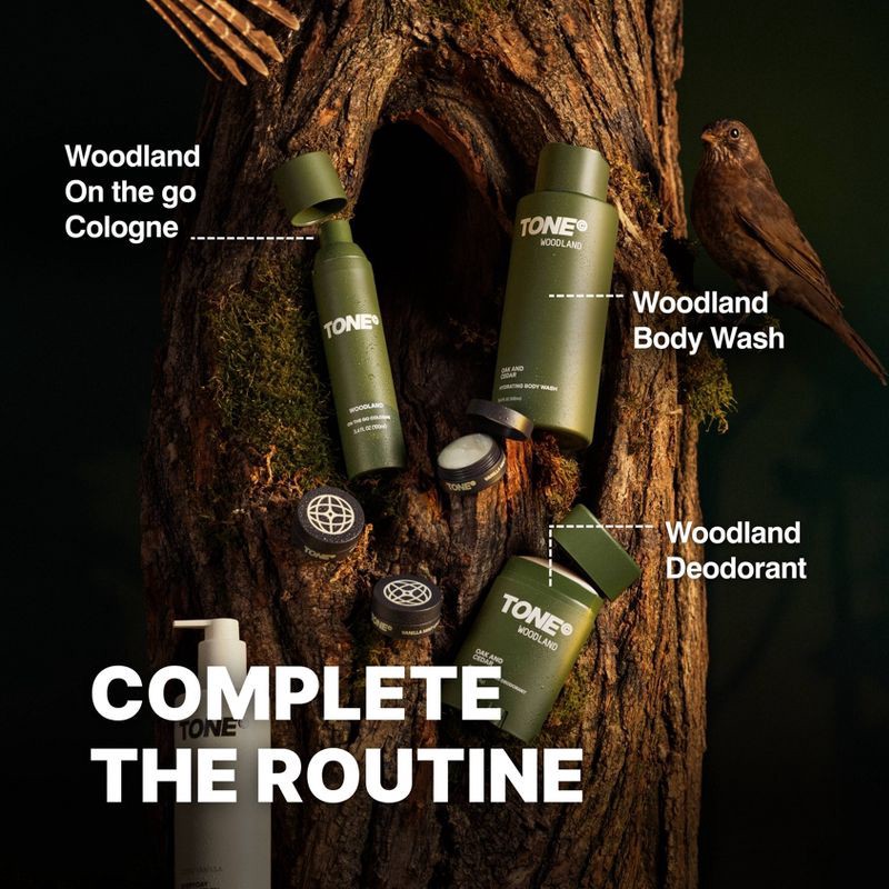 slide 6 of 7, TONE by AMP Hydrating Body Wash with Long-Lasting Fragrance - Woodland - 500ml, 500 ml