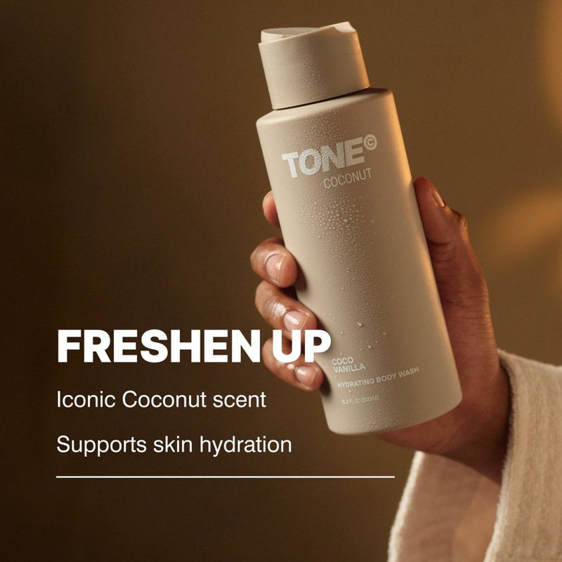 slide 5 of 8, TONE by AMP Hydrating Body Wash with Long-Lasting Fragrance - Coconut - 500ml, 500 ml