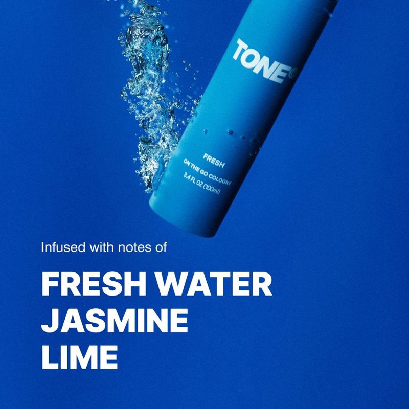 slide 3 of 7, TONE by AMP On-The-Go Cologne & Body Mist - Fresh - 100ml, 100 ml