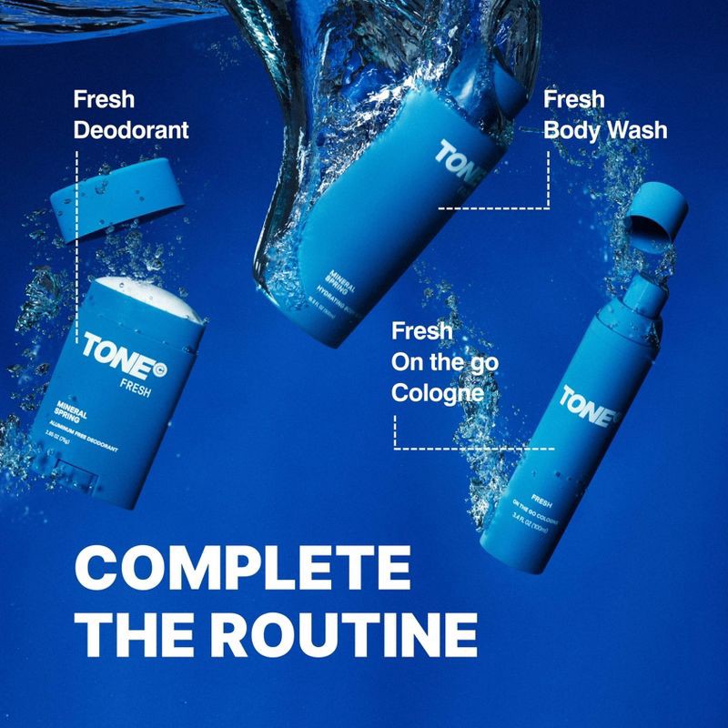slide 6 of 8, TONE by AMP Hydrating Body Wash with Long-Lasting Fragrance - Fresh - 500ml, 500 ml