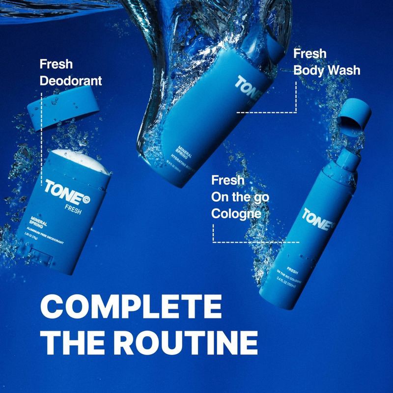 slide 6 of 7, TONE by AMP Aluminum-Free Deodorant - Fresh - 75g, 75 gram