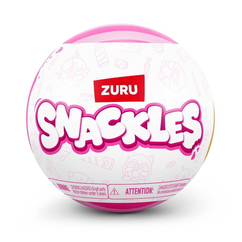 slide 3 of 8, Snackles 5" Capsule Series 3 Stuffed Animal: Zoo & Farm Characters, Polyester, 1 ct