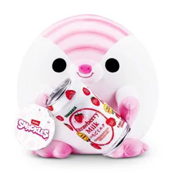 Snackles 8" Pink Fairy Armadillo with Sangaria Strawberry Milk Plush