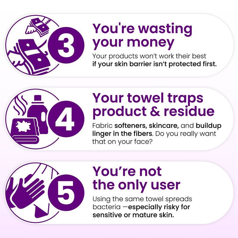 slide 6 of 11, Clean Skin Club Clean Towels Healthy Aging - XL - 50ct, 50 ct