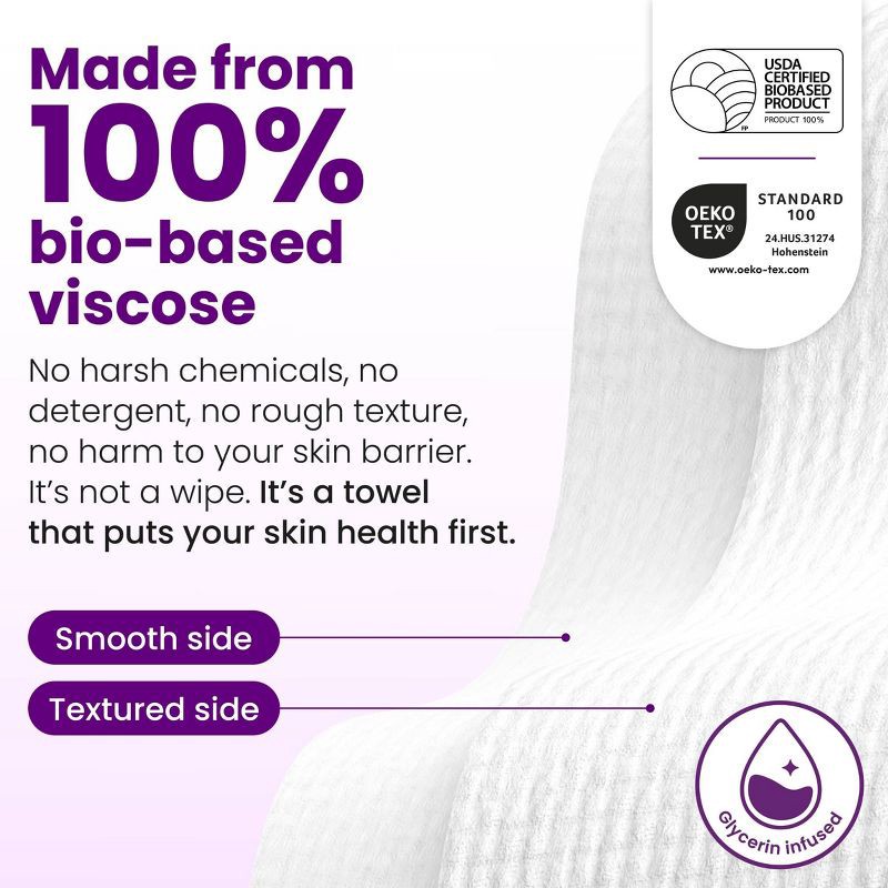 slide 7 of 11, Clean Skin Club Clean Towels Healthy Aging - XL - 50ct, 50 ct