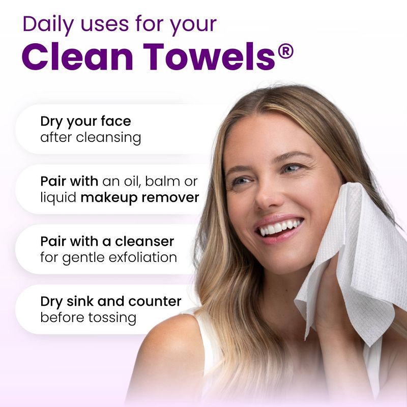 slide 10 of 11, Clean Skin Club Clean Towels Healthy Aging - XL - 50ct, 50 ct