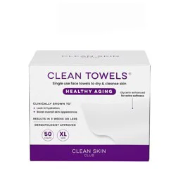 Clean Skin Club Clean Towels Healthy Aging - XL - 50ct