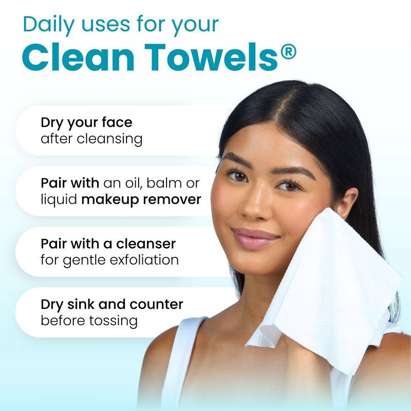 slide 10 of 11, Clean Skin Club Clean Towels Blemish Control - XL - 50ct, 50 ct