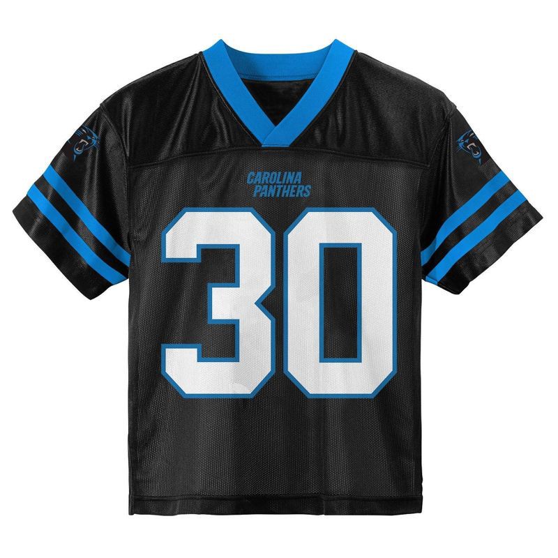 slide 3 of 3, NFL Carolina Panthers Chuba Hubbard Toddler Boys' Short Sleeve Jersey - 2T, 1 ct