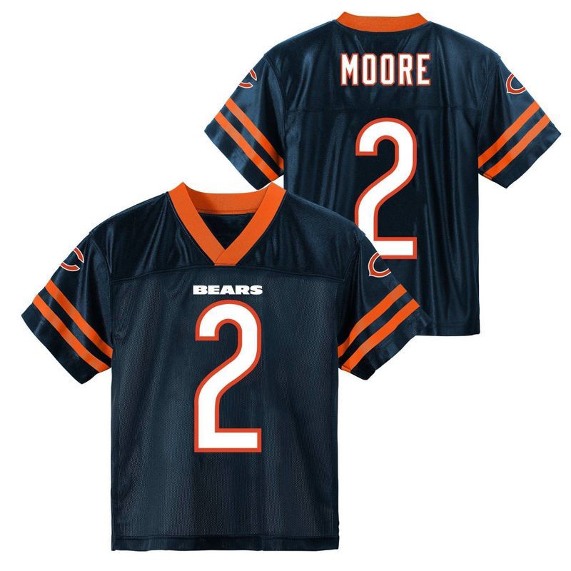 slide 1 of 3, NFL Chicago Bears DJ Moore Toddler Boys' Short Sleeve Jersey - 4T, 1 ct