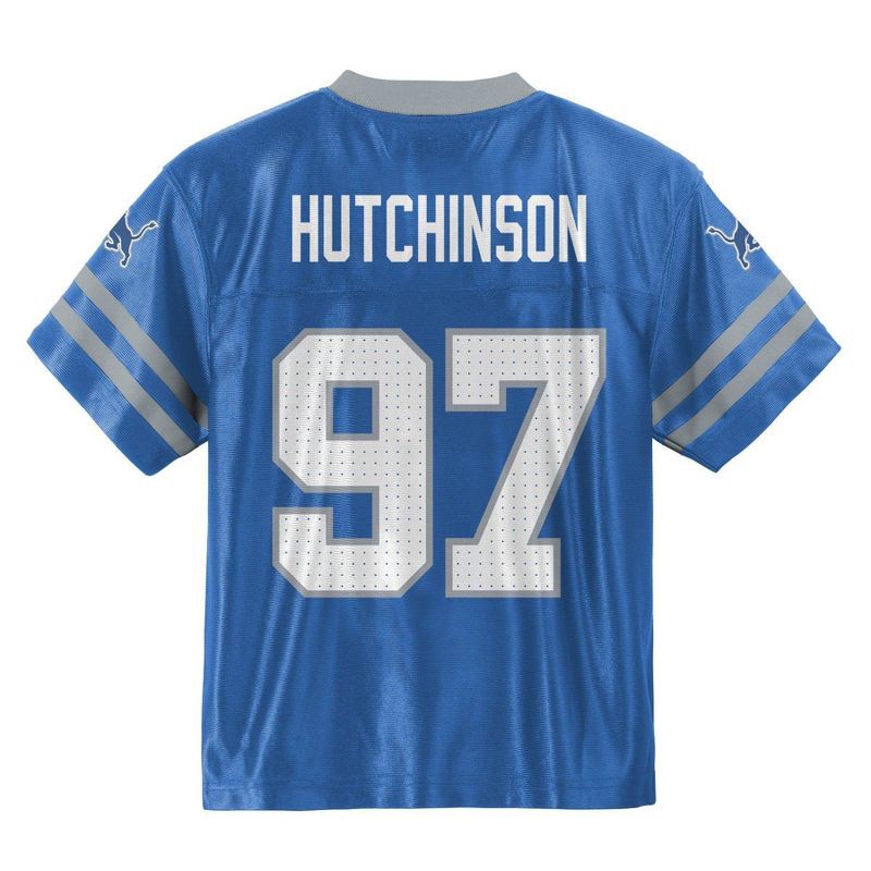 slide 3 of 3, NFL Detroit Lions Aidan Hutchinson Toddler Boys' Short Sleeve Jersey - 4T, 1 ct